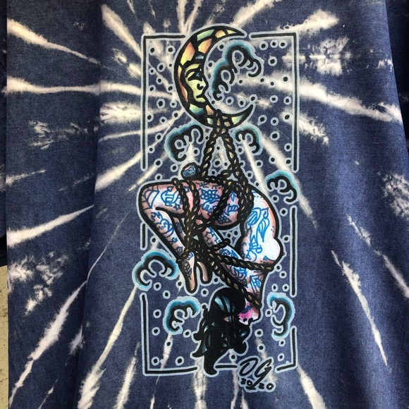Hand Crafted Other - Rope Play on Reverse Dye Tee by 3EV